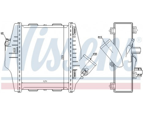 Intercooler, charger 96579 Nissens, Image 2