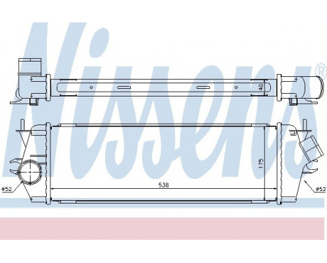 Intercooler, charger 96583 Nissens, Image 2