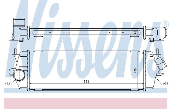 Intercooler, charger 96583 Nissens, Image 2