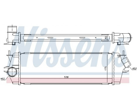 Intercooler, charger 96583 Nissens, Image 3