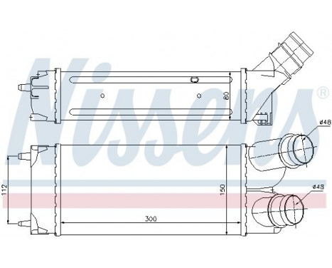 Intercooler, charger 96584 Nissens, Image 2