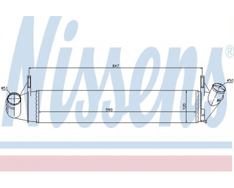 Intercooler, charger 96585 Nissens, Image 2