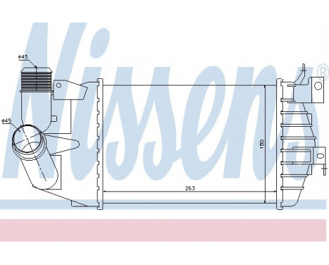 Intercooler, charger 96587 Nissens, Image 2