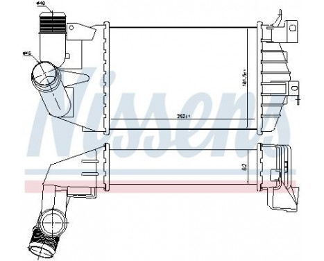 Intercooler, charger 96587 Nissens, Image 3