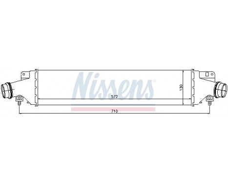 Intercooler, charger 96588 Nissens, Image 3