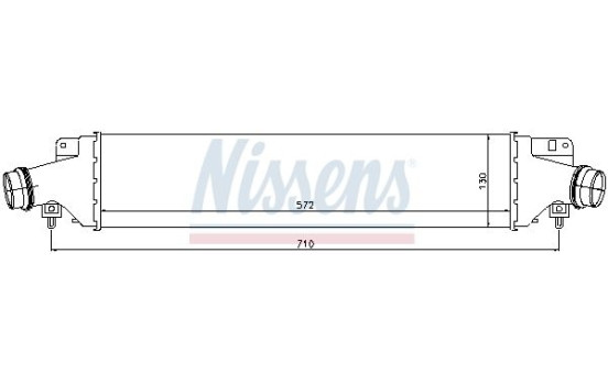 Intercooler, charger 96588 Nissens, Image 3