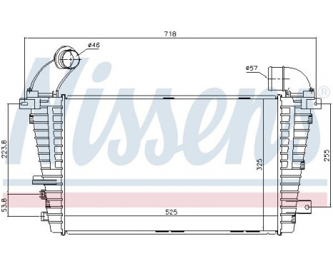 Intercooler, charger 96590 Nissens, Image 2