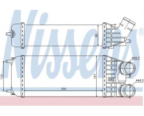 Intercooler, charger 96594 Nissens, Image 2