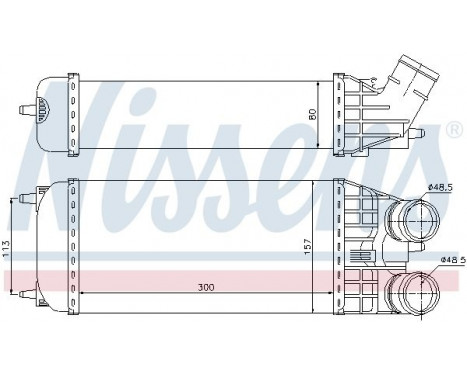 Intercooler, charger 96594 Nissens, Image 3