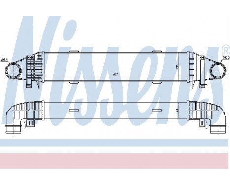Intercooler, charger 96596 Nissens, Image 2