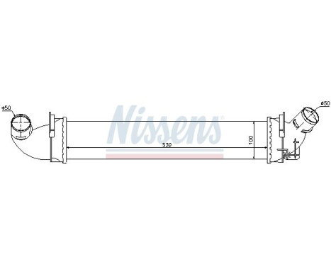 Intercooler, charger 96602 Nissens, Image 2