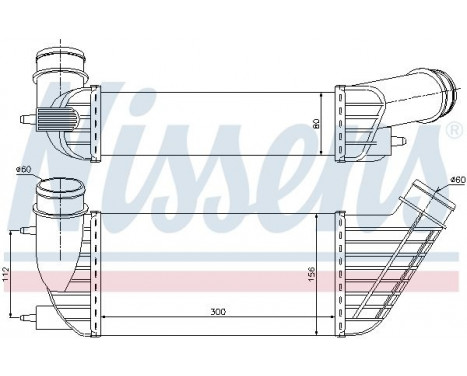 Intercooler, charger 96609 Nissens, Image 3