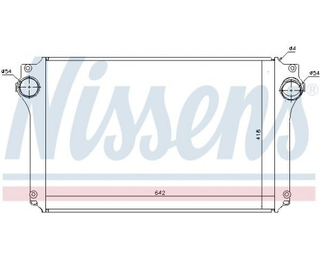 Intercooler, charger 96614 Nissens, Image 2