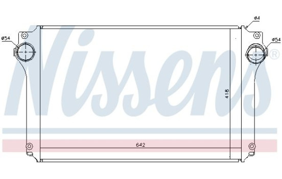 Intercooler, charger 96614 Nissens, Image 2