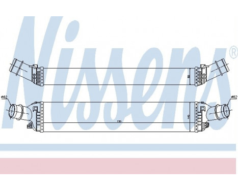 Intercooler, charger 96618 Nissens, Image 2