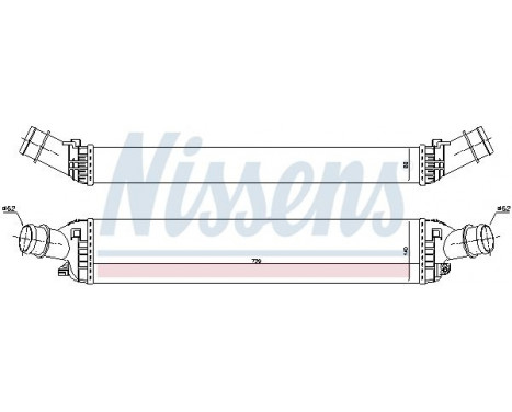 Intercooler, charger 96618 Nissens, Image 3