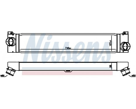 Intercooler, charger 96623 Nissens, Image 3