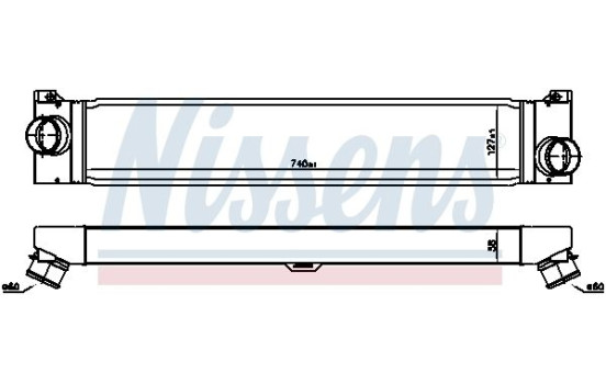 Intercooler, charger 96623 Nissens, Image 3