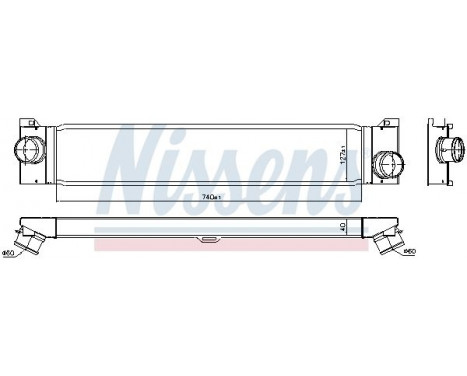 Intercooler, charger 96624 Nissens, Image 2