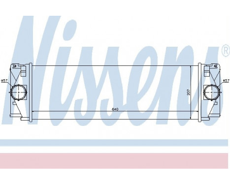 Intercooler, charger 96628 Nissens, Image 2