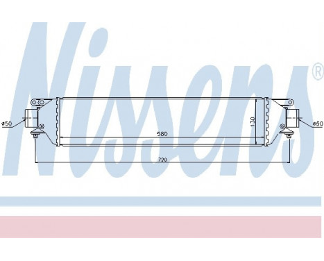Intercooler, charger 96630 Nissens