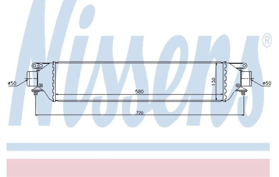 Intercooler, charger 96630 Nissens