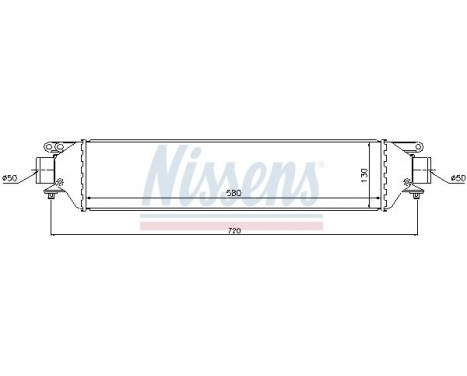 Intercooler, charger 96630 Nissens, Image 2