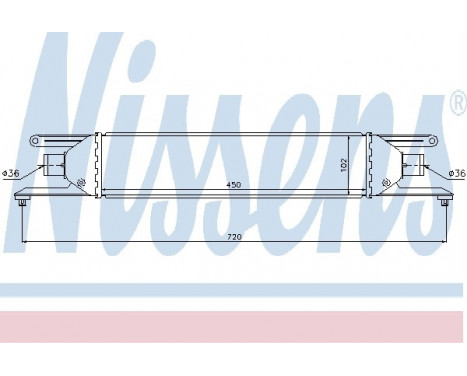 Intercooler, charger 96631 Nissens