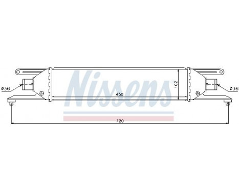 Intercooler, charger 96631 Nissens, Image 2