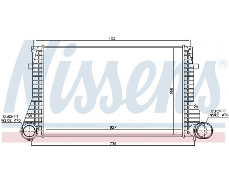 Intercooler, charger 96633 Nissens, Image 2