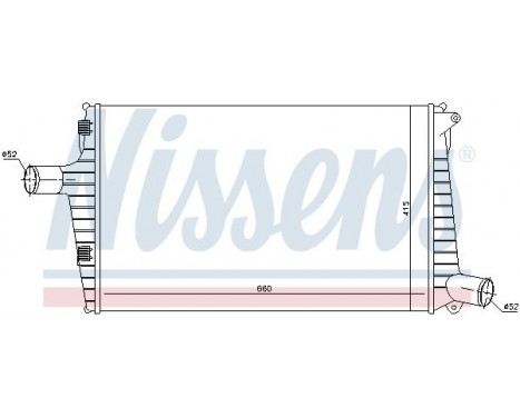 Intercooler, charger 96635 Nissens, Image 2