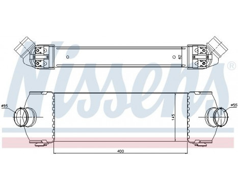 Intercooler, charger 96641 Nissens, Image 2