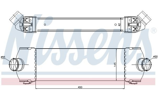 Intercooler, charger 96641 Nissens, Image 2