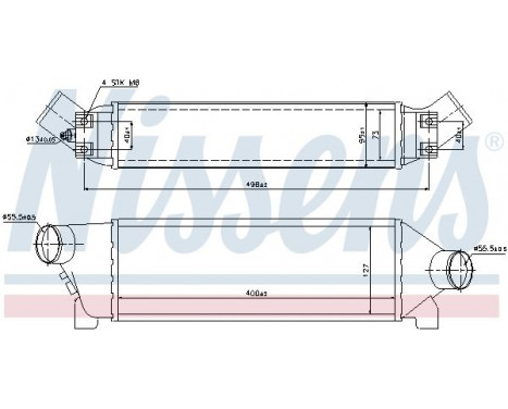 Intercooler, charger 96642 Nissens, Image 2