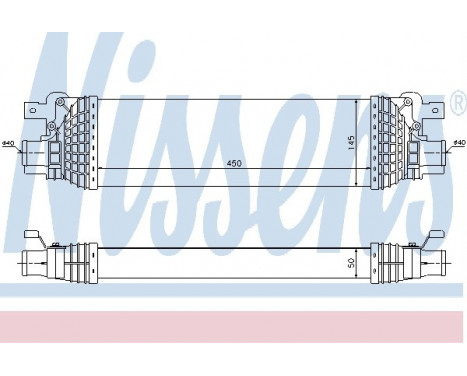 Intercooler, charger 96643 Nissens, Image 2