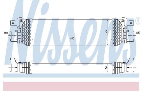 Intercooler, charger 96643 Nissens, Image 2