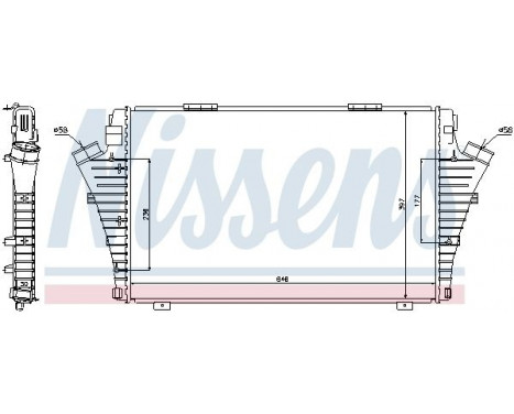 Intercooler, charger 96646 Nissens, Image 2