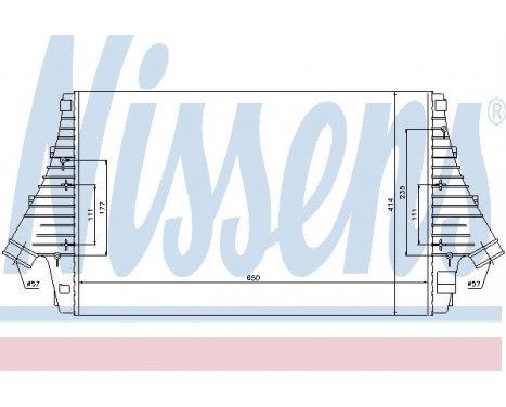 Intercooler, charger 96647 Nissens