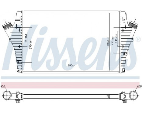 Intercooler, charger 96647 Nissens, Image 2