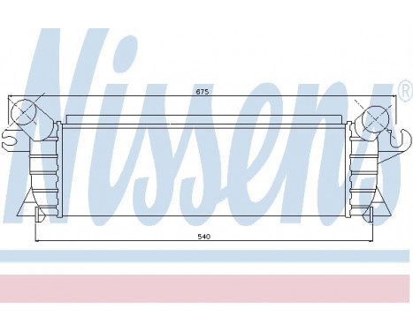 Intercooler, charger 96648 Nissens