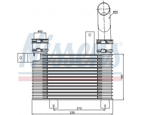 Intercooler, charger 96649 Nissens, Image 2