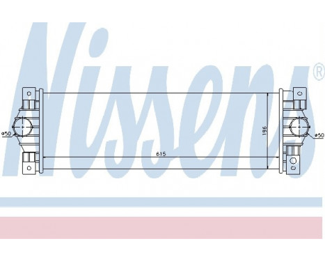 Intercooler, charger 96651 Nissens, Image 2