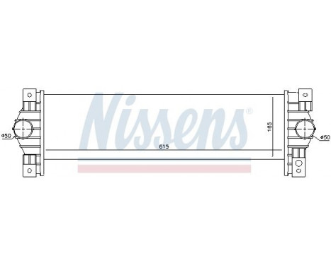 Intercooler, charger 96651 Nissens, Image 3