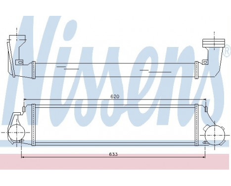 Intercooler, charger 96654 Nissens