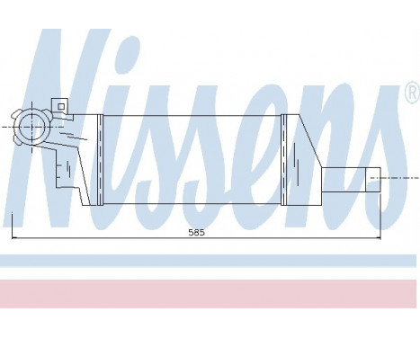 Intercooler, charger 96656 Nissens