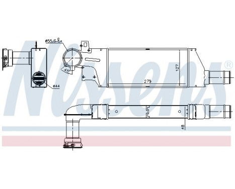 Intercooler, charger 96656 Nissens, Image 2