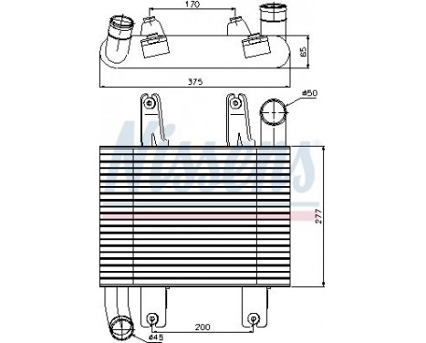 Intercooler, charger 96660 Nissens