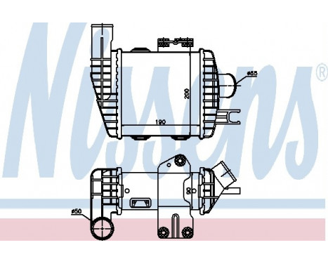 Intercooler, charger 96661 Nissens