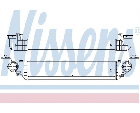 Intercooler, charger 96672 Nissens, Image 2
