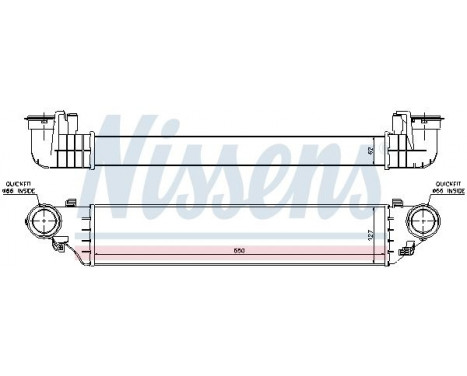 Intercooler, charger 96672 Nissens, Image 3